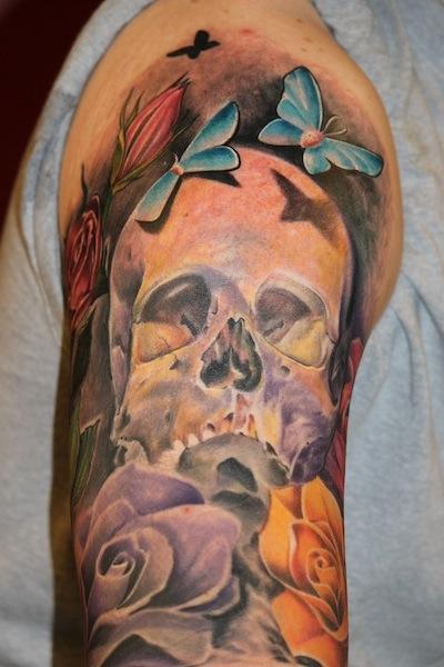 Tony Adamson - Flower Skull